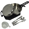 Popote inox scout, 1 personne, 8 pièces, litrage 1,2 L, 420 g, CAO