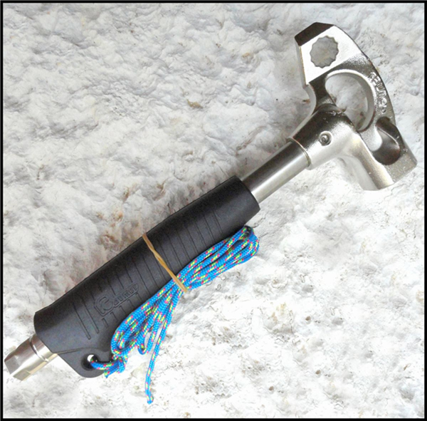 Nouvelle massette spéléo, clef de 13, cordelette, 620g, ACTION, RAUMER