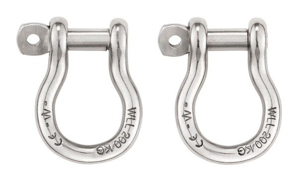 2 manilles de connection sellette, PETZL