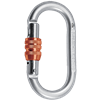 Mousqueton ovale acier à vis, doigt Keylock, Rock Empire