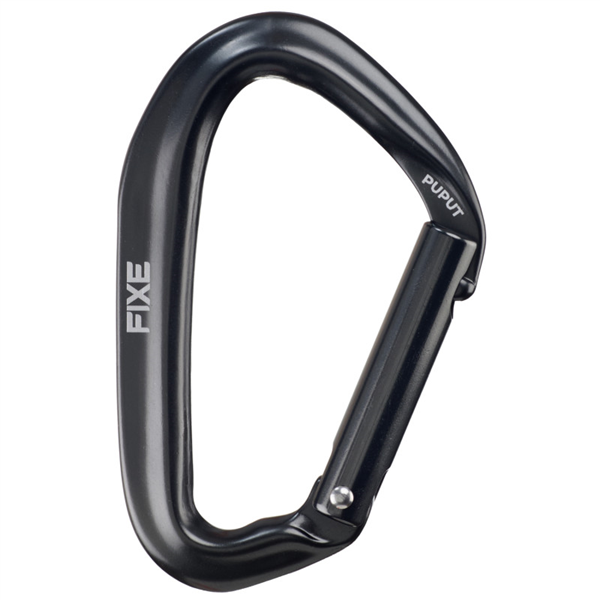 Mousqueton keylock profilé, simple gris, PUPUT, FIXE
