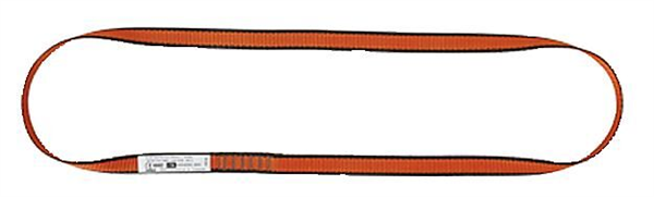 Anneau de sangle cousue 19mm x 60 cm orange,22 kn, COURANT