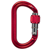 Mousqueton 800kg rouge VIS, keylock, 15g, FIXE