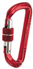 Mousqueton à vis keylock, rouge 32 kN, GUIDE VIS, CAMP