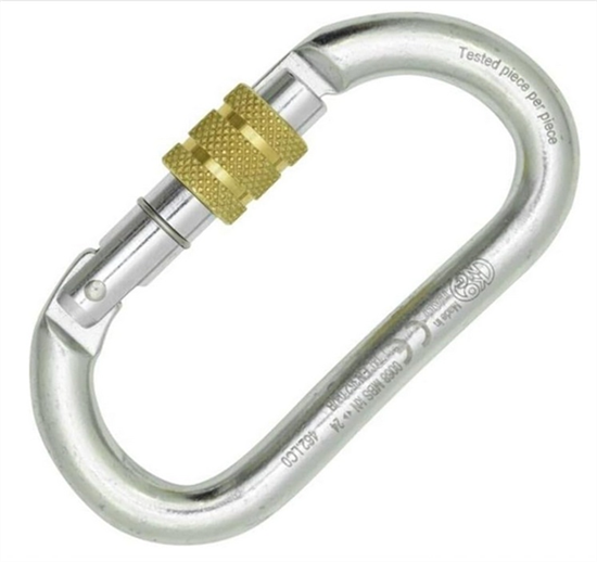 Mousqueton ovale, Key-lock acier à VIS, KONG
