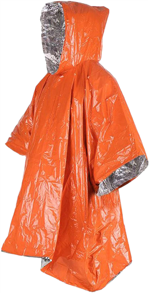 PONCHO de survie réutilisable, CAO