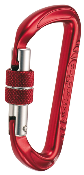 Mousqueton à vis keylock, rouge 32 kN, GUIDE VIS, CAMP