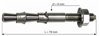 Goujon INOX, 2 expensions, 8 x 78 mm, HANG FIX, RAUMER
