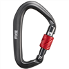 Mousqueton keylock profilé, virole rouge, PUPUT VIS, FIXE