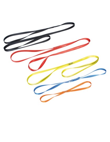 Anneau de sangle cousue 19mm x 150 cm rouge, EN 566, 22 kn, COURANT