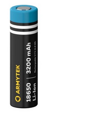 Batterie 18650 Li-ion 3200mAh non protégée, ARMYTEK