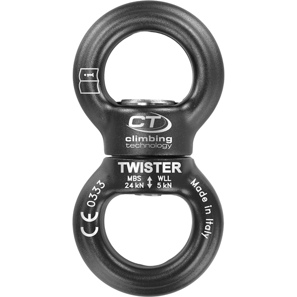 Emerillon 80g, 24Kn, roulement à billes, TWISTER, Climbing Technology