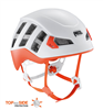 Casque léger d'escalade coloris blanc/orange taille M/L, METEOR PETZL