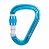 Mousqueton HMS à vis bleu keylock,BE SAFE, BEAL