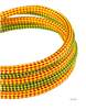 Cordelette 4 mm, 11 g / m, 420 daN, noire et verte, COURANT