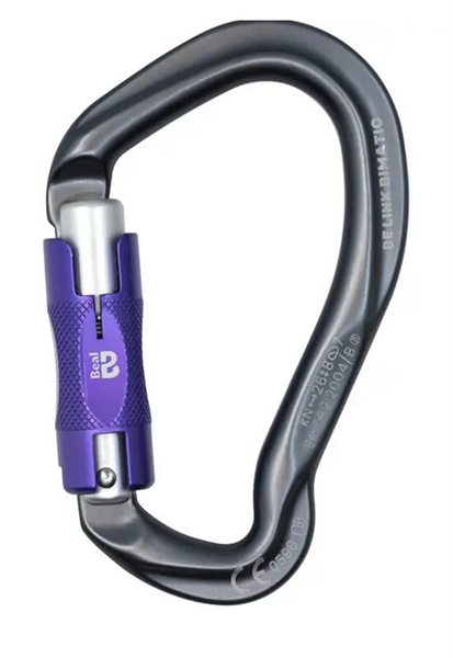 Mousqueton automatique 2T, 26kN, keylock, BE LINK BI MATIC, BEAL