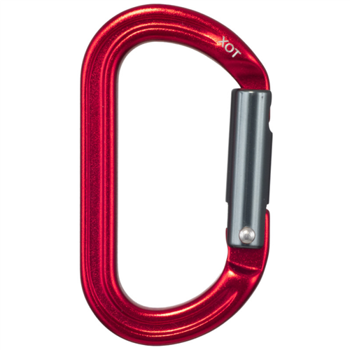 Mousqueton 800kg rouge SIMPLE, keylock, 15g, FIXE