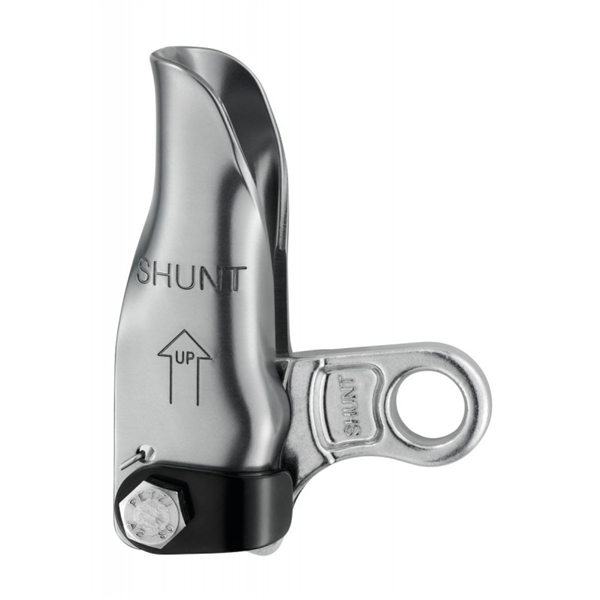 Bloqueur de contre-assurance en rappel sur corde double, SHUNT PETZL